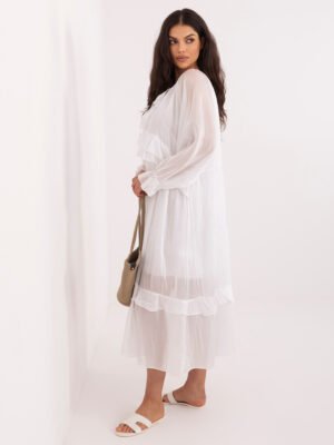 Alternative view of Švelnios elegancijos suknelė "KELLY" balta