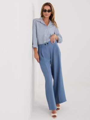 Klasikiniai dryžuoti marškiniai "CARINA" tamsi mėlyna