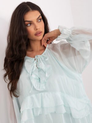 Alternative view of Švelnios elegancijos suknelė "KELLY" mėtinė