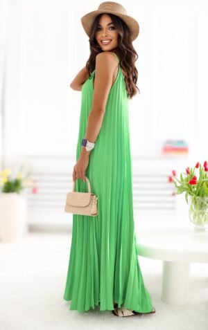 Ilga plisuota maxi suknele COLINE