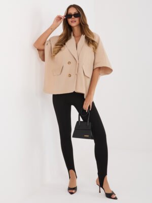 Vasarinis oversize paltukas "DEBBY" karamelė