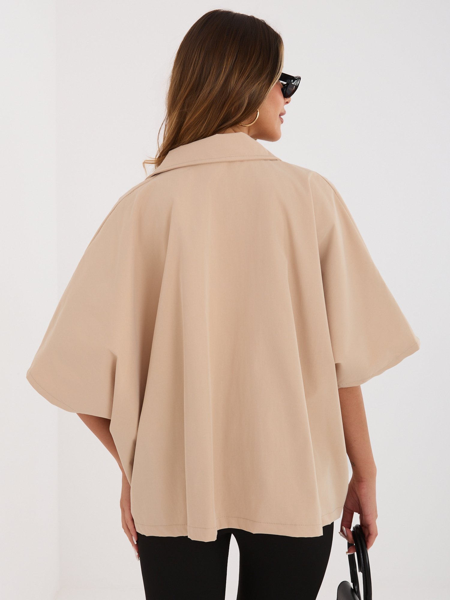 Vasarinis oversize paltukas "DEBBY" karamelė - Image 4
